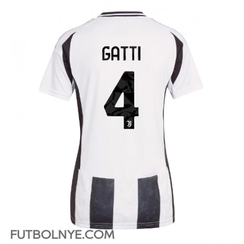 Camiseta Juventus Federico Gatti #4 Primera Equipación para mujer 2024-25 manga corta